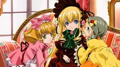 Anime Shinku long hair rozen maiden hina ichigo kanaria