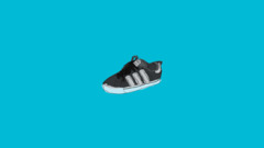 Anime Shoes Adidas Minimalism simple blue background cyan