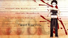 Anime short hair black hair anime boys Deadman Wonderland 