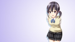 Anime skirts anime girls school uniforms short hair black hair 