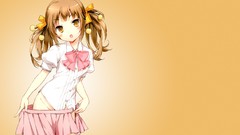 Anime skirts blush anime girls brown eyes brunettes school 