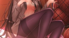 Anime skirts long hair anime girls accel world black hair ecchi 