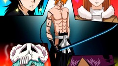 Anime skirts long hair anime girls blue eyes short hair bleach 