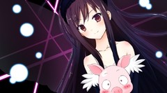 Anime skirts long hair school uniforms accel world kuro yuki 