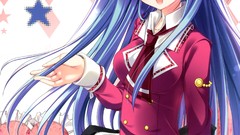 Anime skirts long hair school uniforms seifuku Kisaragi Gold 