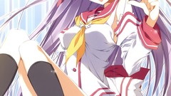 Anime skirts long hair seifuku inugami kira