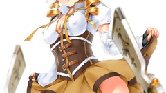 Anime skirts mahou shoujo madoka magica seifuku tomoe mami Magi 