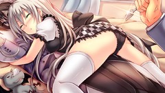 Anime sleeping fork anime girls ecchi nyaruko Haiyore! 