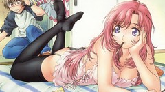 Anime stockings anime girls redheads Onegai Teacher