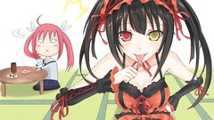 Anime Sweets heterochromia black hair redheads date a live 