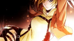 Anime Swords blondes anime girls blue eyes shingeki no kyojin 