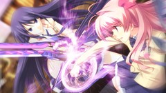 Anime Swords pink hair school uniforms Chaos Head