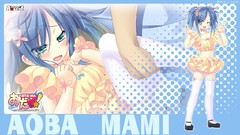 Anime tears dress blue hair long hair anime girls green eyes 