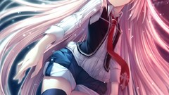 Anime tie Shorts red eyes stockings anime girls T.I. Gleam 