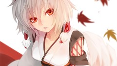 Anime touhou animal ears inubashiri momiji fox ears