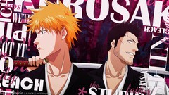 Anime Typography Swords bleach kurosaki ichigo Kurosaki Isshin