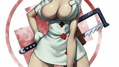 Anime valentine red eyes doctor anime girls fan art short hair 