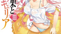 Anime wet clothes long hair cleavage bikini swimsuits Gin no 