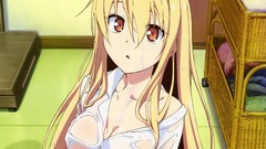 Anime wet long hair cleavage no bra Megami scans Shiina Mashiro 