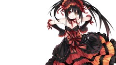 Anime white background anime girls heterochromia date a live 