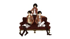 Anime white background anime girls mikasa ackerman shingeki no 
