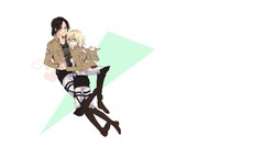 Anime white background anime girls yuri shingeki no kyojin 