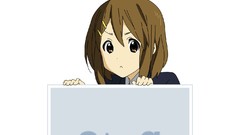 Anime white background boxes blush anime girls brown eyes 