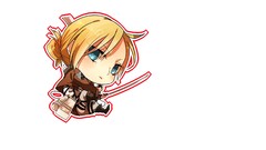 Anime white background Chibi blondes anime girls blue eyes 