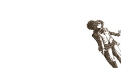 Anime white background misaka mikoto kamijou touma toaru 