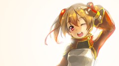 Anime white background red eyes anime girls brunettes short 