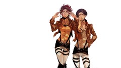 Anime white background shingeki no kyojin rivaille Simple 