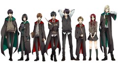 Anime white background Students harry potter lily evans james 