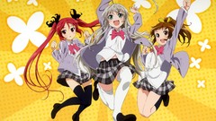 Anime white hair anime girls blue eyes seifuku nyaruko redheads 