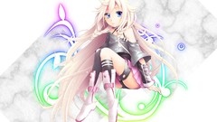 Anime white hair blue eyes vocaloid ia panties