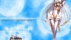 Anime white hair long hair anime girls boots blue eyes braids 