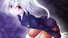 Anime white hair red eyes anime girls nekomimi animal ears 