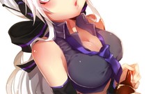 Anime white hair red eyes anime girls vocaloid yowane haku 