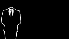 Anonymous black suit black