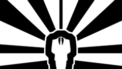 Anonymous monochrome contrast