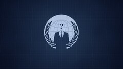 Anonymous tie suits artwork texture lines blue background