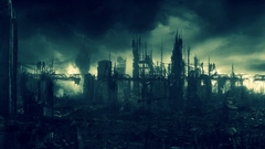 Apocalypse destroyed post-apocalyptic