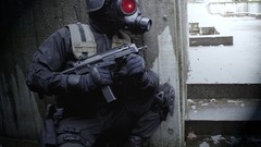 Apocalyptic move gas masks MP7