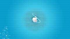 Apples abstract light blue deviantart minimalistic