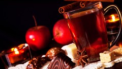 Apples chocolate Christmas drinks cinnamon