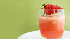 Apples glass cocktail strawberries