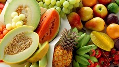 Apples oranges grapes bananas pears watermelons strawberries 