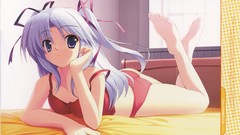 Aquarium Ribbons anime girls underwear panties kiba Simple 