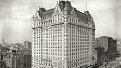 Architecture buildings historic hotels new york city grayscale 