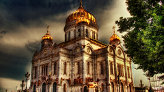 Architecture churches Moscow HDR