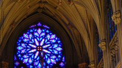 Architecture churches stained glass